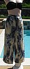 Vintage Marbleized Wrap Pants Cover Up